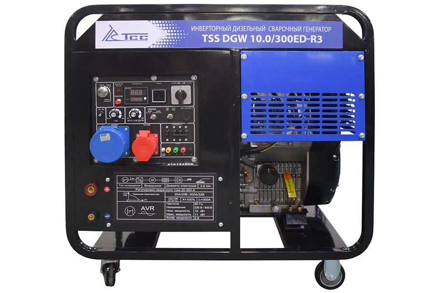 Инверторный дизельный сварочный генератор TSS DGW 10.0/300ED-R3
